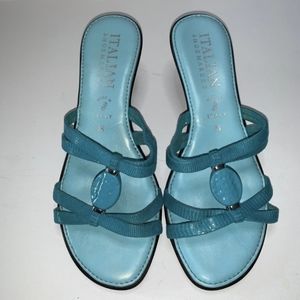 Italian Shoemaker Teal Sandal